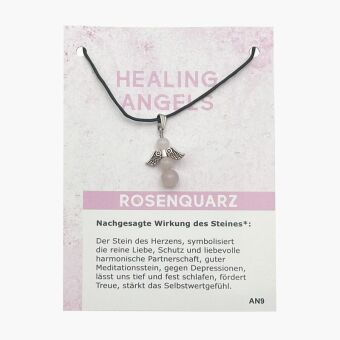 Rosenquarz Minicard Healing Angels