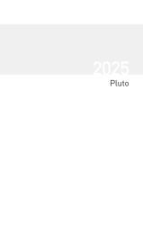 Taschenkalender Pluto geheftet Einlage 2025