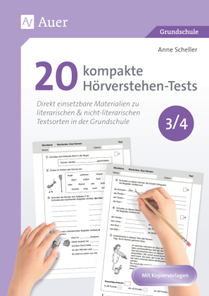 20 kompakte Hörverstehen-Tests für Klasse 3/4