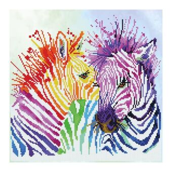 Diamond Dotz Regenbogen Zebras