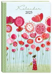 Taschenkalender 2025, Mohnblumen