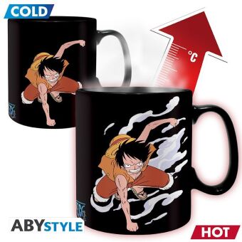 ONE PIECE-Mug Heat Change-Luffy & Ace