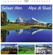 Seiser Alm - Schlern 2025, Postkartenkalender Querformat