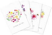 Blumensamenpostkarten - Von Herzen alles Gute - Nimm dir Zeit für dich - Herzlichen Glückwunsch - Ein Strauß voll guter