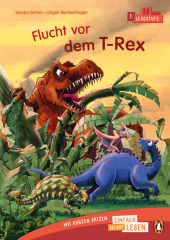 Penguin JUNIOR - Einfach selbst lesen: Flucht vor dem T-Rex (Lesestufe 1) Cover