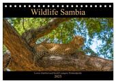 Wildlife Sambia (Tischkalender 2025 DIN A5 quer), CALVENDO Monatskalender
