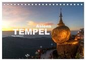Asiens Tempel (Tischkalender 2025 DIN A5 quer), CALVENDO Monatskalender