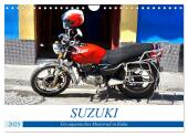 SUZUKI - Ein japanisches Motorrad in Kuba (Wandkalender 2025 DIN A4 quer), CALVENDO Monatskalender