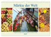 Märkte der Welt - fotografische Impressionen von Märkten berühmter Städte (Wandkalender 2025 DIN A4 quer), CALVENDO Mona