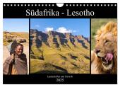 Südafrika - Lesotho (Wandkalender 2025 DIN A4 quer), CALVENDO Monatskalender