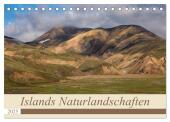 Islands Naturlandschaften (Tischkalender 2025 DIN A5 quer), CALVENDO Monatskalender