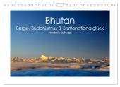 Bhutan - Berge, Buddhismus & Bruttonationalglück (Wandkalender 2025 DIN A4 quer), CALVENDO Monatskalender