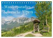 Wanderparadies Bayerische Alpen (Tischkalender 2025 DIN A5 quer), CALVENDO Monatskalender