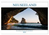 Neuseeland - Die schönsten Orte der Nord- und Südinsel (Wandkalender 2025 DIN A4 quer), CALVENDO Monatskalender