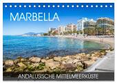 Marbella - andalusische Mittelmeerküste (Tischkalender 2025 DIN A5 quer), CALVENDO Monatskalender