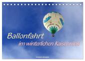 Ballonfahrt im winterlichen Kaiserwinkl (Tischkalender 2025 DIN A5 quer), CALVENDO Monatskalender