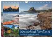 Neuseeland Nordinsel - Das Land der Hobbits und Vulkane (Wandkalender 2025 DIN A4 quer), CALVENDO Monatskalender