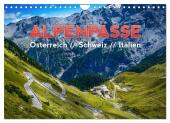 ALPENPÄSSE Österreich - Schweiz - Italien (Wandkalender 2025 DIN A4 quer), CALVENDO Monatskalender