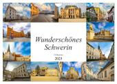 Wunderschönes Schwerin (Wandkalender 2025 DIN A4 quer), CALVENDO Monatskalender