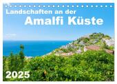 Landschaften an der Amalfi Küste (Tischkalender 2025 DIN A5 quer), CALVENDO Monatskalender