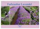 Farbzauber Lavendel (Tischkalender 2025 DIN A5 quer), CALVENDO Monatskalender