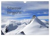 Schweizer Berggipfel (Wandkalender 2025 DIN A4 quer), CALVENDO Monatskalender