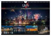 Ulm für Nachtspatzen (Wandkalender 2025 DIN A4 quer), CALVENDO Monatskalender