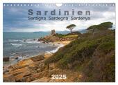 Sardinien Sardigna Sardegna Sardenya 2025 (Wandkalender 2025 DIN A4 quer), CALVENDO Monatskalender