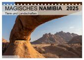 Magisches Namibia - Tiere und Landschaften (Tischkalender 2025 DIN A5 quer), CALVENDO Monatskalender