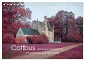 Cottbus und seine Umgebung in Infrarot (Tischkalender 2025 DIN A5 quer), CALVENDO Monatskalender