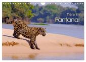 Tiere im Pantanal - viaje.ch (Wandkalender 2025 DIN A4 quer), CALVENDO Monatskalender