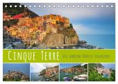 Cinque Terre - die bunten Dörfer Liguriens (Tischkalender 2025 DIN A5 quer), CALVENDO Monatskalender
