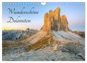 Wunderschöne Dolomiten (Wandkalender 2025 DIN A4 quer), CALVENDO Monatskalender