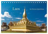 Laos - Im Herzen Indochinas (Tischkalender 2025 DIN A5 quer), CALVENDO Monatskalender