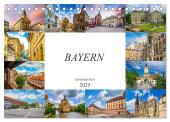 Bayern Impressionen (Tischkalender 2025 DIN A5 quer), CALVENDO Monatskalender