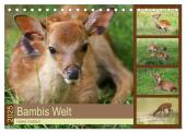 Bambis Welt (Tischkalender 2025 DIN A5 quer), CALVENDO Monatskalender