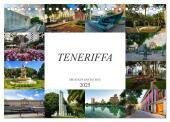 Teneriffa - Die Stadt Santa Cruz (Tischkalender 2025 DIN A5 quer), CALVENDO Monatskalender