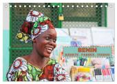 Benin Märkte Farben Voodoo (Tischkalender 2025 DIN A5 quer), CALVENDO Monatskalender