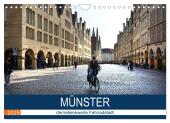 Münster - die liebenswerte Fahrradstadt (Wandkalender 2025 DIN A4 quer), CALVENDO Monatskalender