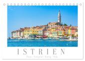Istrien - Piran - Novigrad - Rovinj - Pula (Tischkalender 2025 DIN A5 quer), CALVENDO Monatskalender