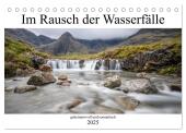 Im Rausch der Wasserfälle - geheimnisvoll und romantisch (Tischkalender 2025 DIN A5 quer), CALVENDO Monatskalender