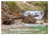 Wasserfälle, Klamme und Tobel in den bayerischen Alpen (Wandkalender 2025 DIN A4 quer), CALVENDO Monatskalender