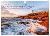 Normandie und Bretagne: Zwischen Leuchttürmen und felsigen Küsten (Wandkalender 2025 DIN A4 quer), CALVENDO Monatskalend