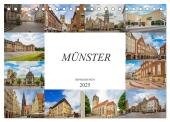 Münster Impressionen (Tischkalender 2025 DIN A5 quer), CALVENDO Monatskalender