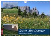 Seiser Alm Sommer (Wandkalender 2025 DIN A4 quer), CALVENDO Monatskalender