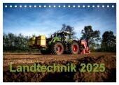 Landtechnik 2025 (Tischkalender 2025 DIN A5 quer), CALVENDO Monatskalender