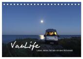 Vanlife - Leben, fahren, frei sein mit dem Wohnmobil (Tischkalender 2025 DIN A5 quer), CALVENDO Monatskalender
