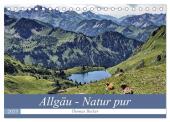 Allgäu - Natur pur (Tischkalender 2025 DIN A5 quer), CALVENDO Monatskalender