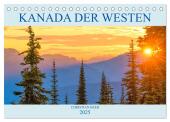 Kanada der Westen (Tischkalender 2025 DIN A5 quer), CALVENDO Monatskalender