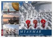 Myanmar, das goldene Land des lächelnden Buddhas (Wandkalender 2025 DIN A4 quer), CALVENDO Monatskalender